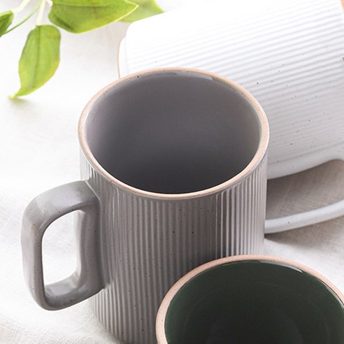 로얄베일 라포레 머그 중 380ml, 스노우화이트, 스톤그레이, 4개