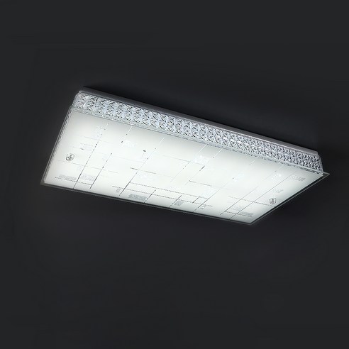 원하 삼성칩 LED 모자이크 다이아 거실2등 60W, 화이트