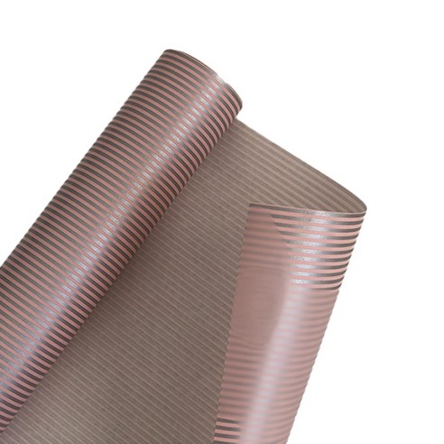 티나피크닉 선물포장지 스트라이프2 10m, 핑크색, 1개