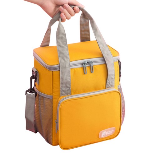 JHCompany JCP 유럽 대용량 컨버스 보냉 도시락 가방, 옐로우