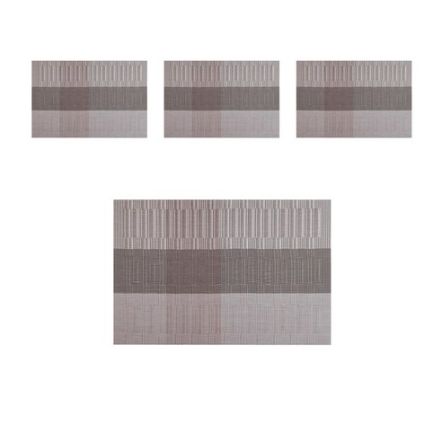 빈테리어 모던 PVC 테이블 매트 4p, 05, 30 x 45 cm