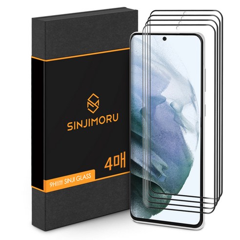 신지모루 풀커버 3D 포밍 커브드 휴대폰 액정보호필름 4p, 1세트