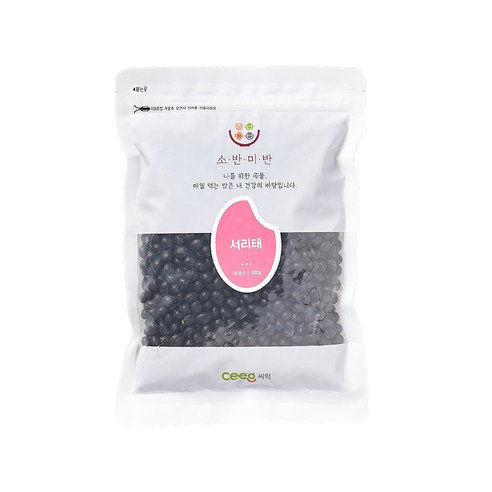 씨익 소반미반 서리태, 500g, 1개