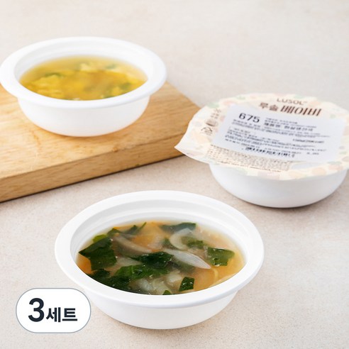 루솔 유아식 6단계 후기반찬 해물국 세트 (냉장), 450g, 3세트