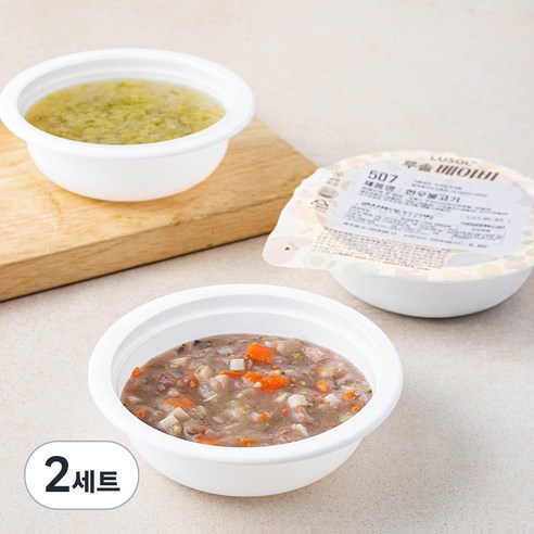 루솔 이유식 5단계 반찬+국 한우세트 (냉장), 400g, 2세트