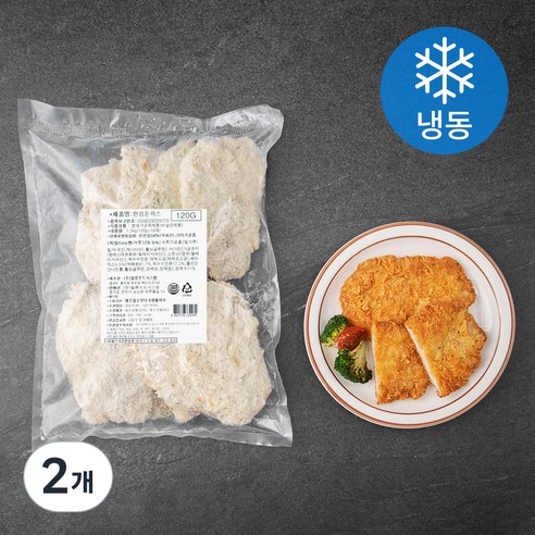 일류 안심 돈까스 (냉동), 1.2kg, 2개