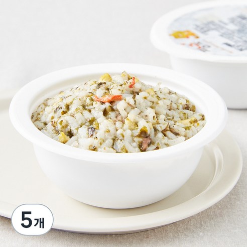 짱죽 이유식 완료기 13개월부터 아기밥, 혼합맛(게살/스크램블), 180g, 5개