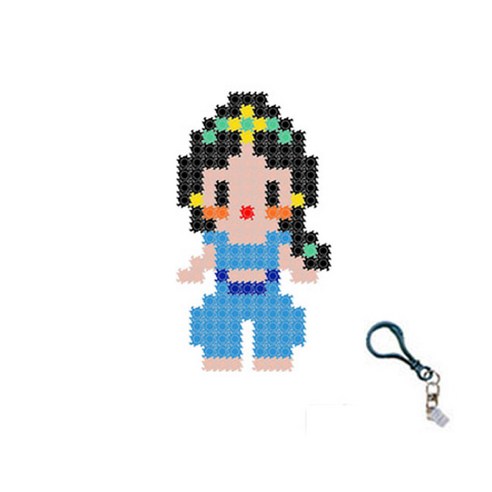 꼬마블럭 디폼 미니 + 고급 열쇠고리 랜덤발송 + 일대일 도안 DIY 패키지 10mm, 자수민