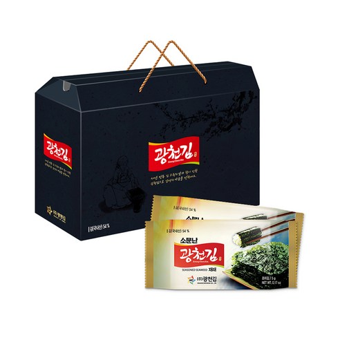 추석명절선물세트  광천김 소문난 도시락김 30봉, 150g, 1개