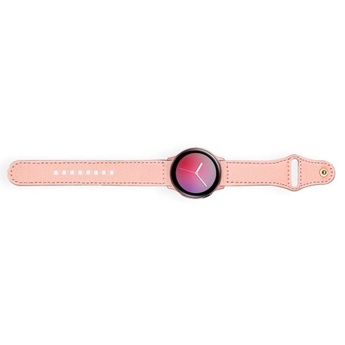 하빙 갤럭시워치/액티브1/2 가죽 스트랩 밴드 22mm, 인디핑크, 1개
