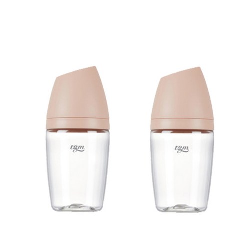 티지엠 트라이탄 젖병 240ml 2p, 코랄핑크, 2개