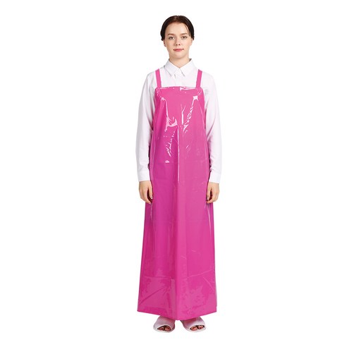 THE앞치마 우레탄 방수 H형 앞치마 대, 샤인핑크, 1개