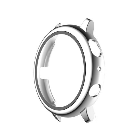 갤럭시워치 액티브2 강화유리 올인원 풀커버 보호케이스 40mm, 실버, 1개