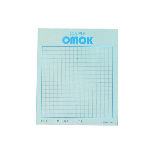 커플 오목 게임 메모 패드 10 x 12 cm, 혼합색상, 1개입, 1개