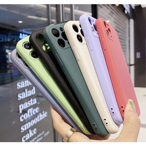 아이폰12 Pro를 위한 완벽한 선택, 스메르 사각 실리콘 케이스