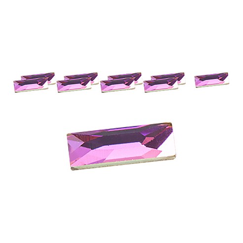 스와로브스키 코스믹바게트 플랫백 네일파츠 2.6 x 8 mm 2555, VL, 10개