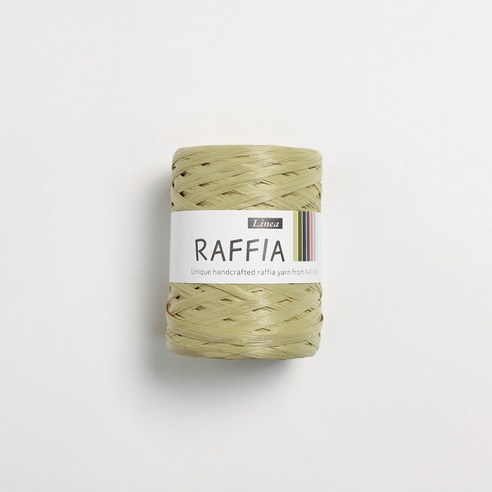 리네아 라피아 뜨개실 40g x 4p, 430 진한밀짚, 85m