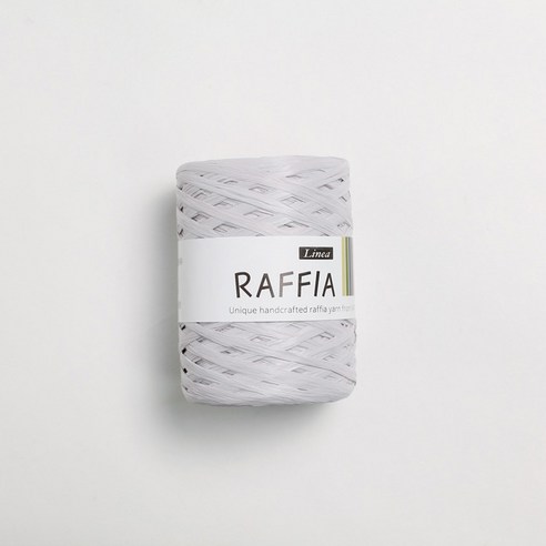 리네아 라피아 뜨개실 40g x 4p, 435 밝은그레이, 85m