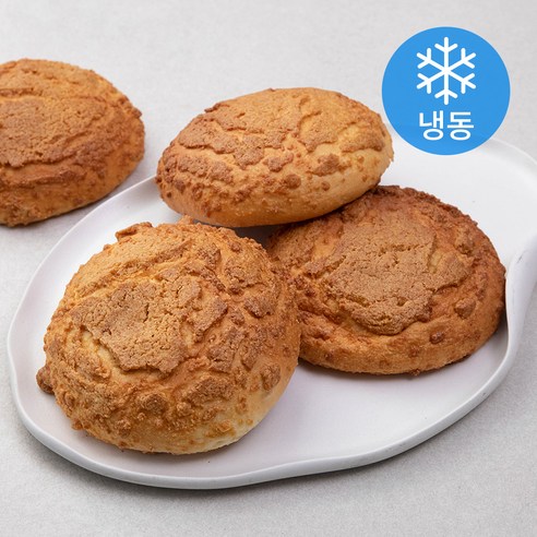 헤이즐넛 소보루빵 (냉동), 100g, 4개