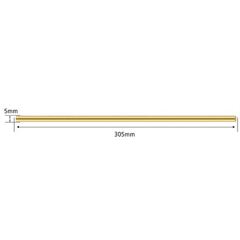 OON 황동 봉 5 x 305 mm
