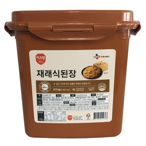 이츠웰 재래식 된장, 6.5kg, 1개