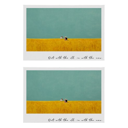 드리샤 모던 식탁매트 D32 2p, 타입1, 45 x 30 cm
