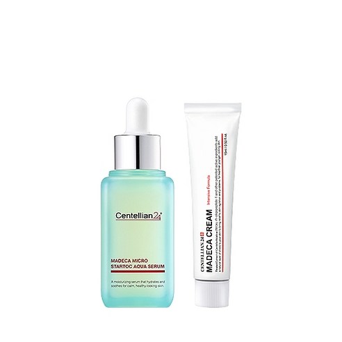 센텔리안24 마데카 마이크로 스타톡 아쿠아 세럼 50ml + 크림 인텐시브 포뮬러 15ml, 1세트