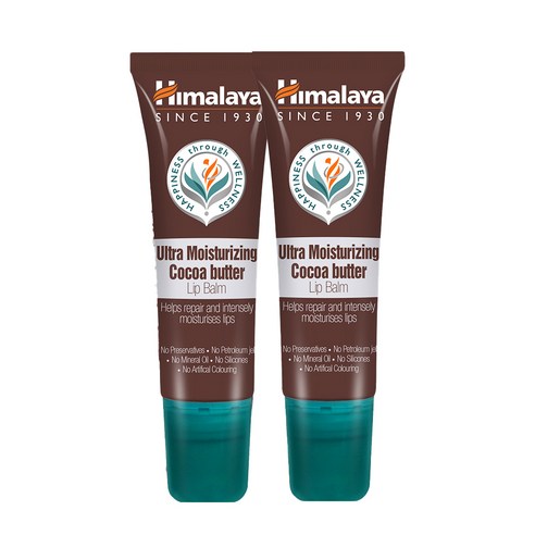 히말라야 울트라 모이스쳐라이징 코코아 버터 립밤, 코코아버터, 10g, 2개