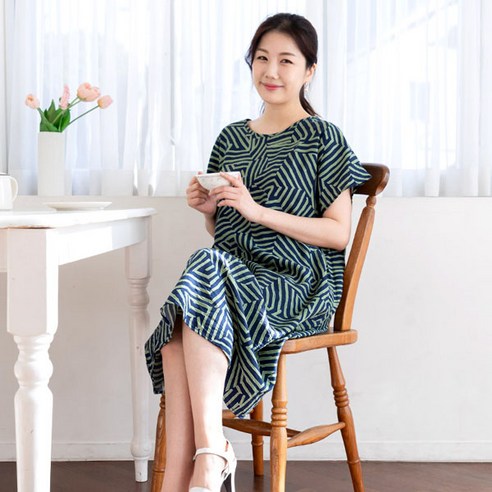민트코코아 인견 반팔원피스