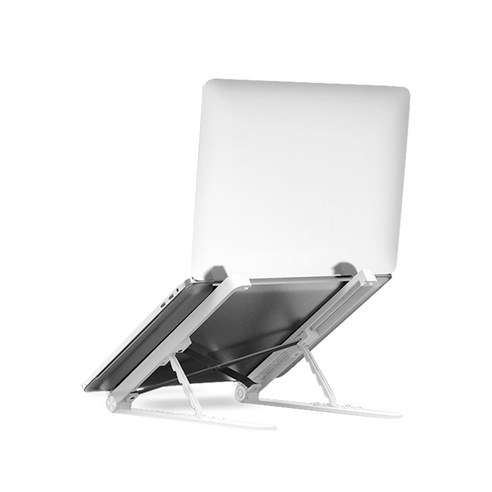 휴대용 접이식 노트북 거치대 L1, 화이트