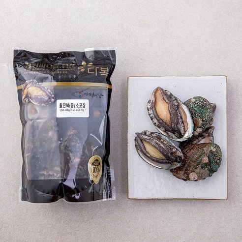 다복 청정바다를 담은 활전복, 220g(중, 4미), 1개