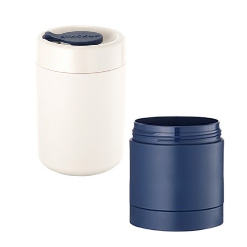 스텍업 블록 보틀 H 미니 추가세트 355ml + 180ml, 화이트, 추가세트(네이비)