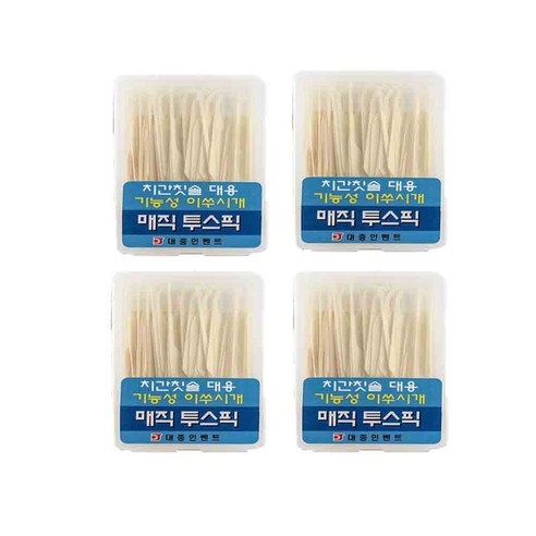 매직투스픽 기능성 이쑤시개 치실 치간칫솔 대용고급 요지, 100개입, 3개