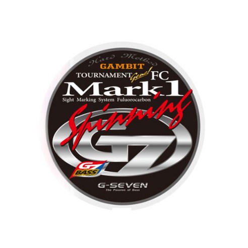 GAMBIT G7 토너먼트 진 Mark 1 배스 루어 스피닝용 카본 라인, 혼합색상