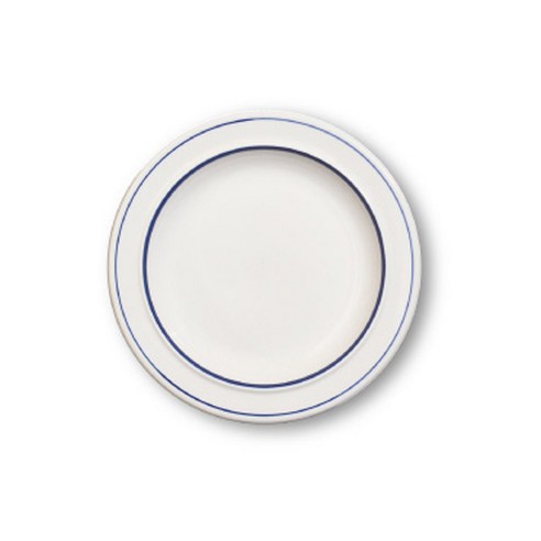 코지테이블 시라쿠스 메이플 시리즈 밴드 접시, 밴드_블루 라인, 접시 L (23cm)