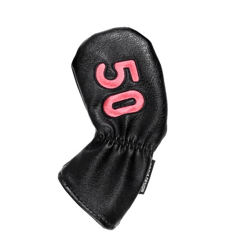 써클디자인골프 스타 스컬 아이언 웨지 헤드커버, 블랙50, 1개