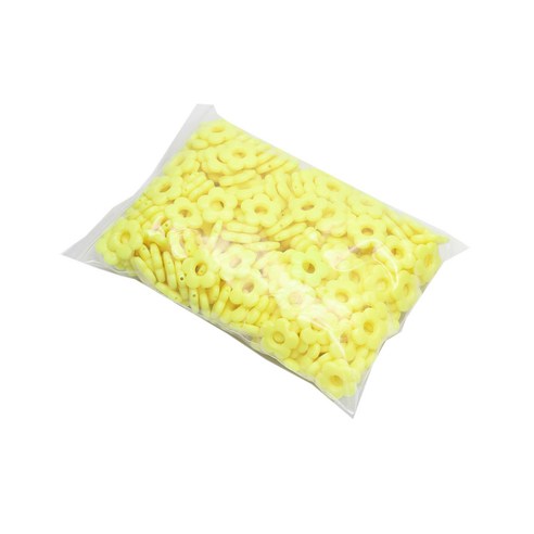 파티드레싱 캔디컬러 둥근 꽃잎 비즈 250g, 레몬, 1개