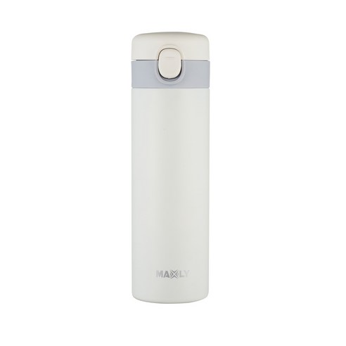 맥슬리 온도표시 원터치 텀블러, WHITE, 420ml