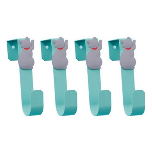 고양이 도어 후크, 블루, 4개