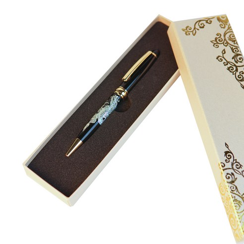 비버앤 나전칠기 고급 자개 볼펜 1.0mm, 용, 1개