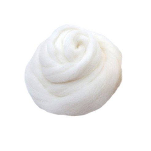 위빙 / 마크라메 재료 펠트실 50g, 21 화이트, 1개