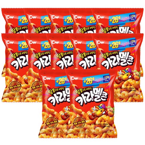 청우 카라멜콘, 170g, 12개