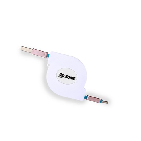 DDZONE C타입 데이터 충전용 릴 케이블 DRC-200C, 블루, 1m