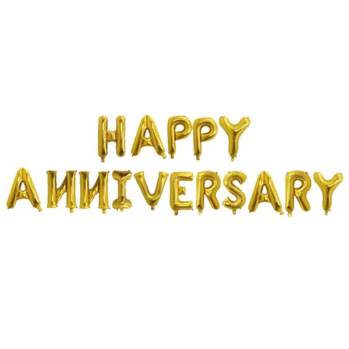 마켓감성 기념일 축하 커튼 세트, 골드, 블루, 1세트