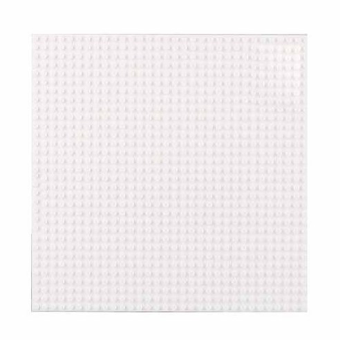 토이다락방 WANGE 레고 놀이판 32x32칸 25.5 x 25.5 cm, 흰색, 1개