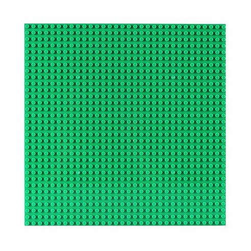 토이다락방 WANGE 레고 놀이판 32x32칸 25.5 x 25.5 cm, 초록, 1개