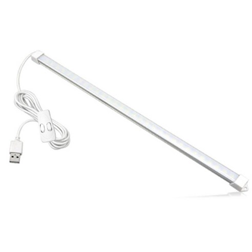 USB LED 바 조명 중 3색 35cm, 주황빛, 아이보리빛, 하얀빛