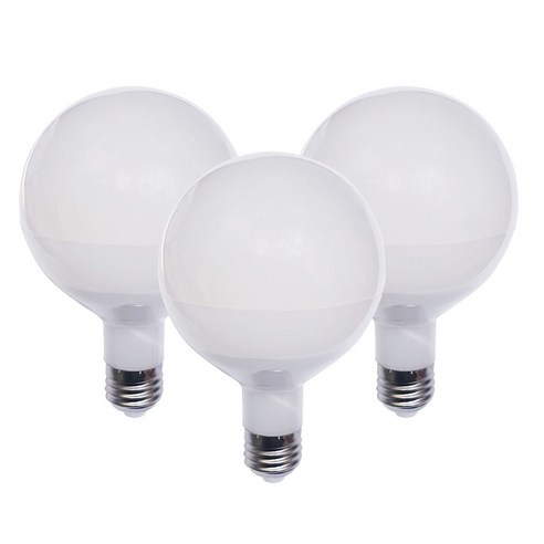 LED 볼전구 롱넥 12W, 주백색, 3개