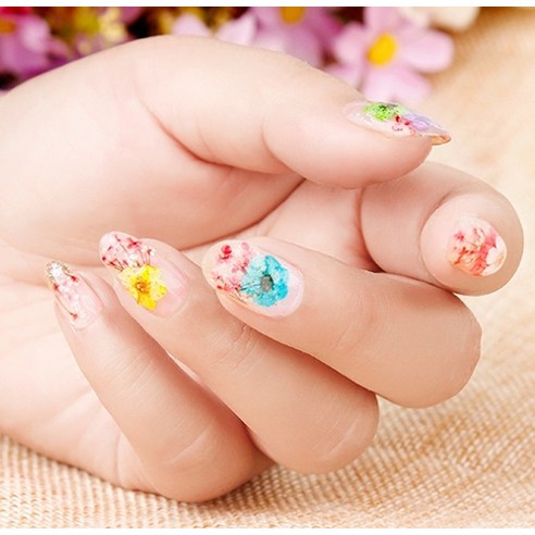손끝에 피어나는 나만의 작은 정원, 바르나 안개꽃 네일 파츠 세트