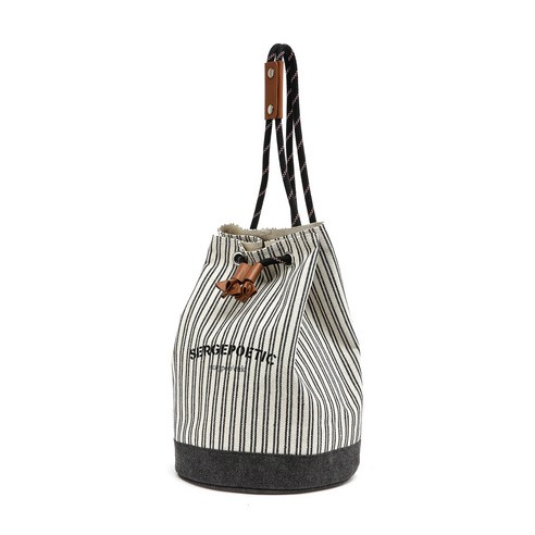 세르쥬포에틱 Jumbo Stripe Tulip Bag
